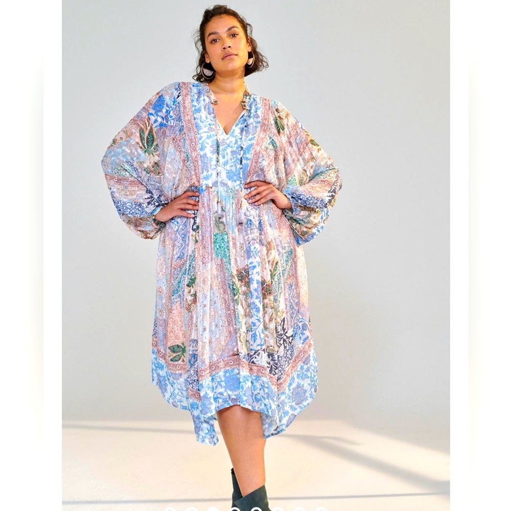 Anthropologie Cressida Midi Dress, Boho, Sz L